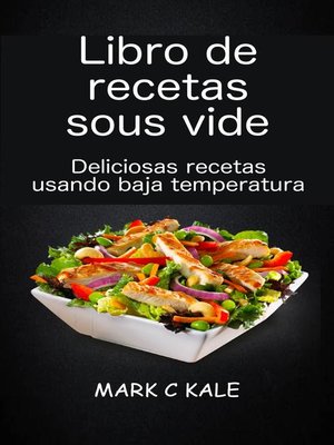 cover image of Libro de recetas sous vide